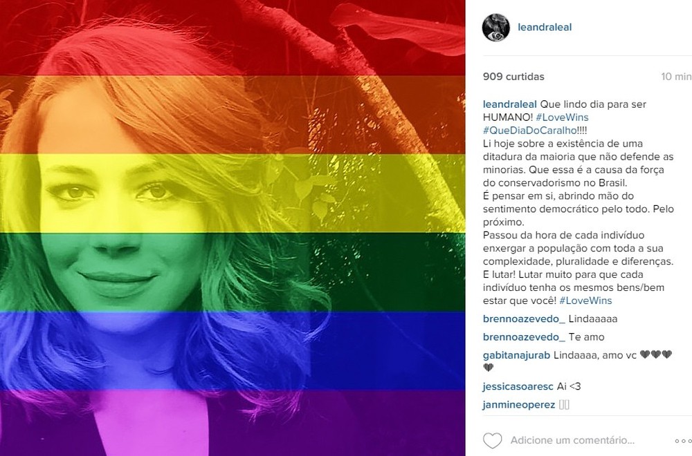 Artistas Repercutem Aprova O Do Casamento Gay Nos Eua