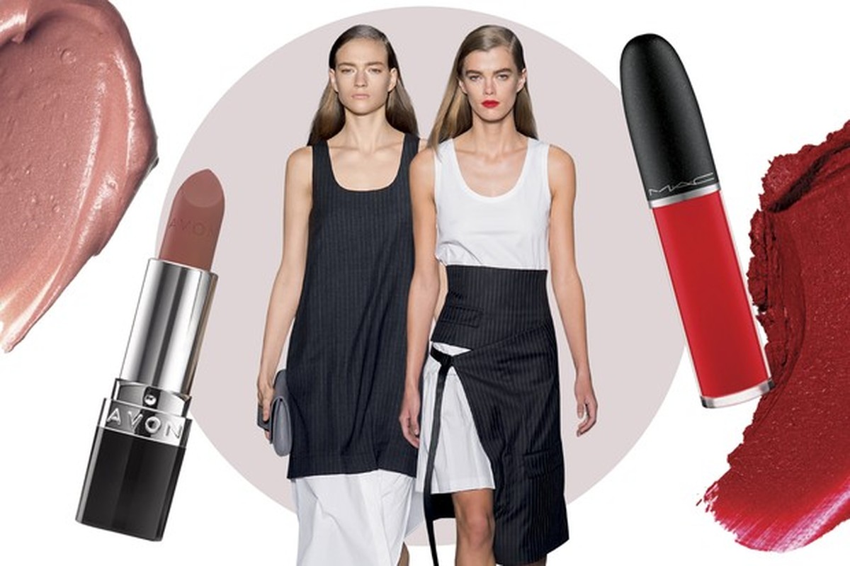 Batom Vermelho Ou Nude Fique Ambos