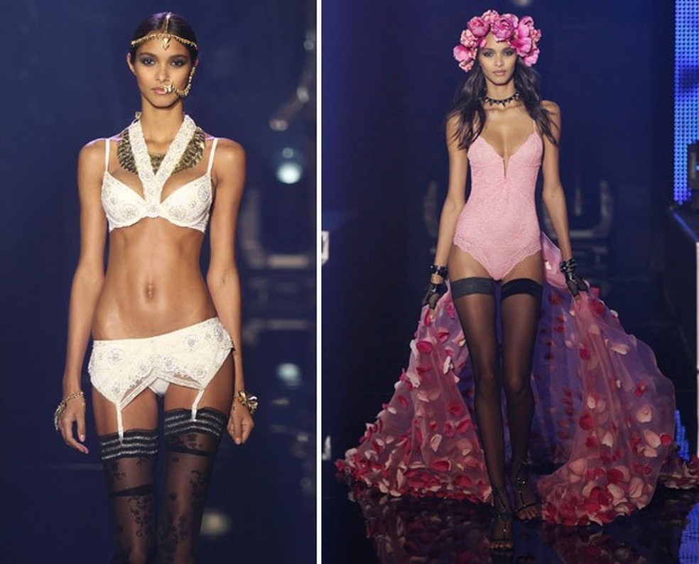 A Nova Victoria S Secret Desfile De Lingerie Re Ne Tops E Shows Em Paris