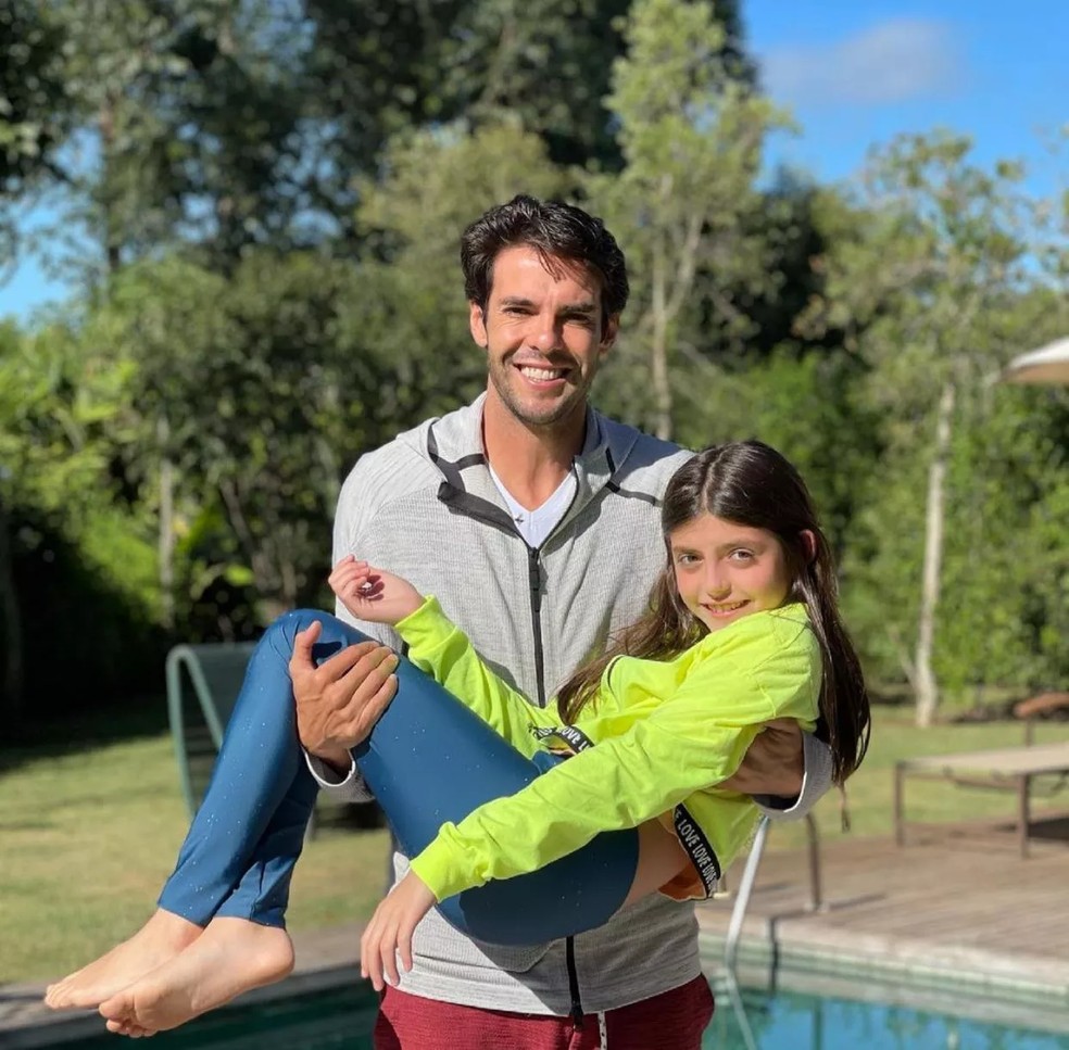 Kaká e filha Isabella — Foto: Reprodução/Instagram