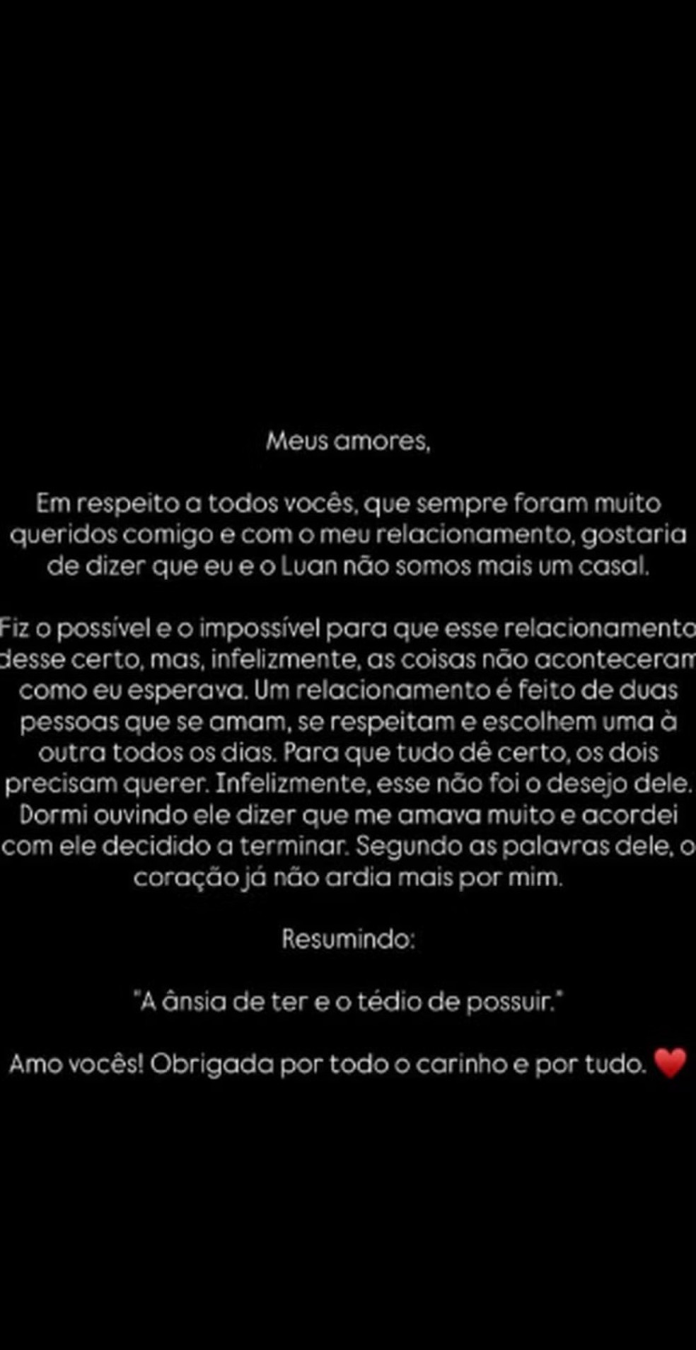 Post de Victoria Miranda — Foto: Reprodução/Instagram