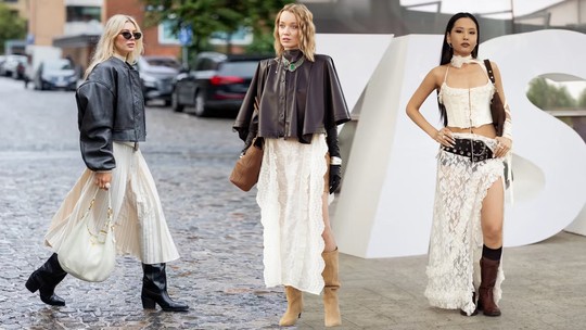 Dicas de estilo para usar saias longas brancas com botas no inverno 2025