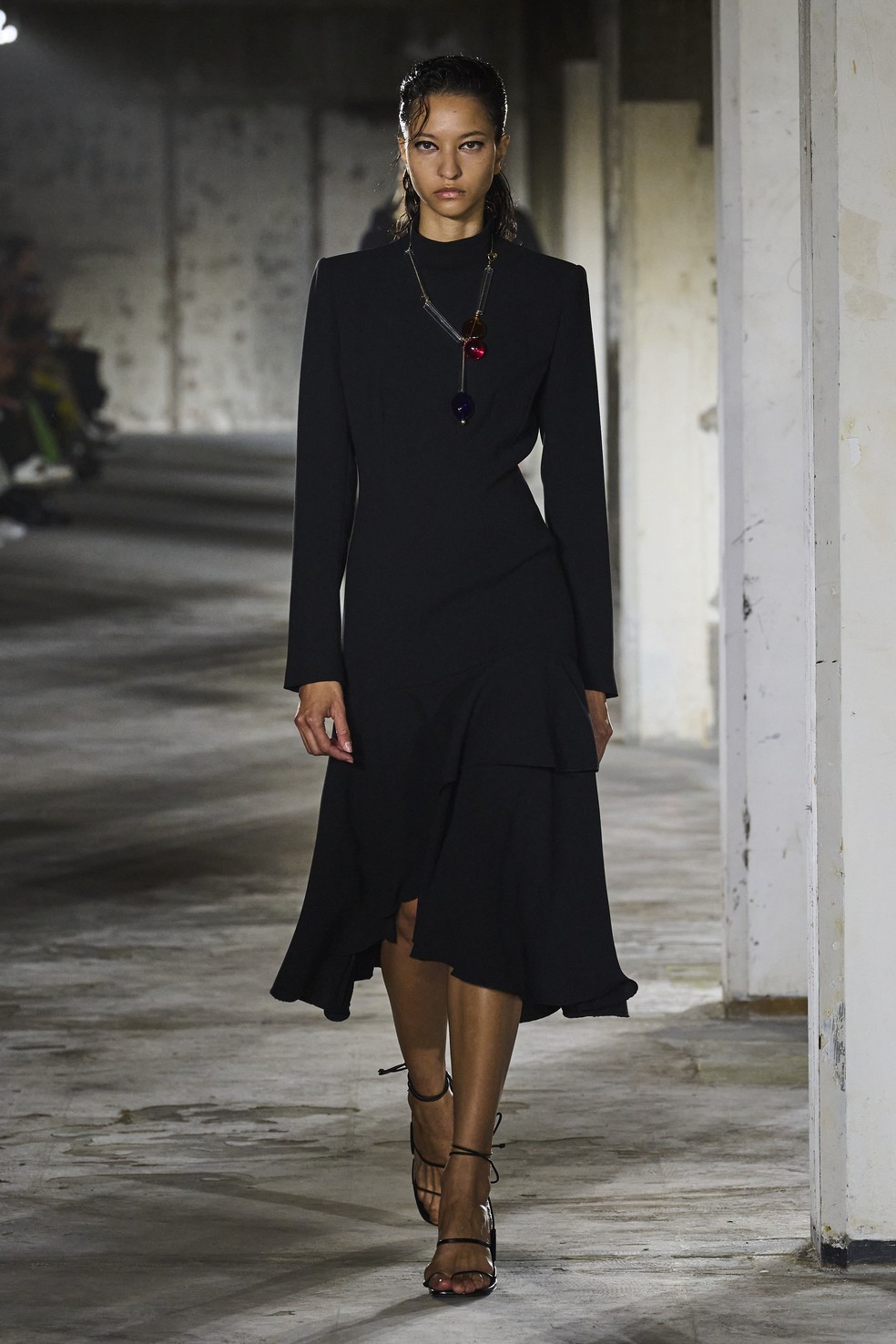 Dries van sale noten black dress