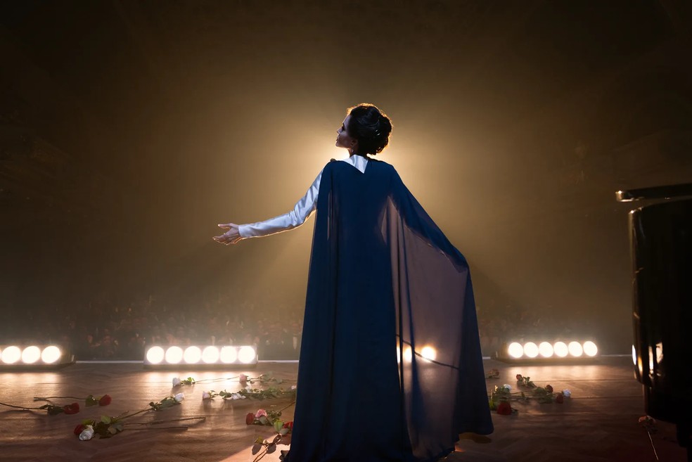 Angelina Jolie como Maria Callas em "Maria" — Foto: Divulgação/Pablo Larraín/Netflix