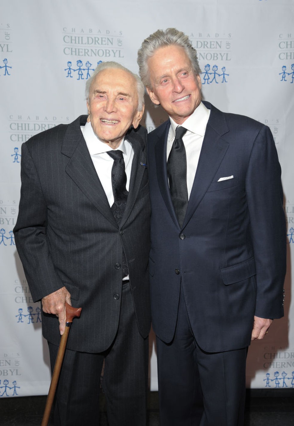 Michael Douglas e Kirk Douglas — Foto: GettyImages