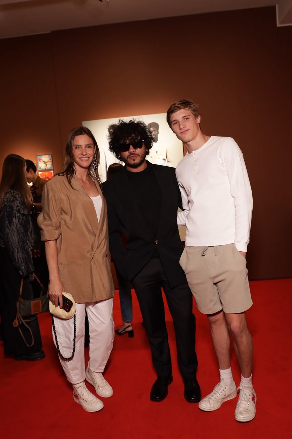 Fernanda Lima, Rafael Pavarotti, João Hilbert — Foto: Rodrigo Bezerra