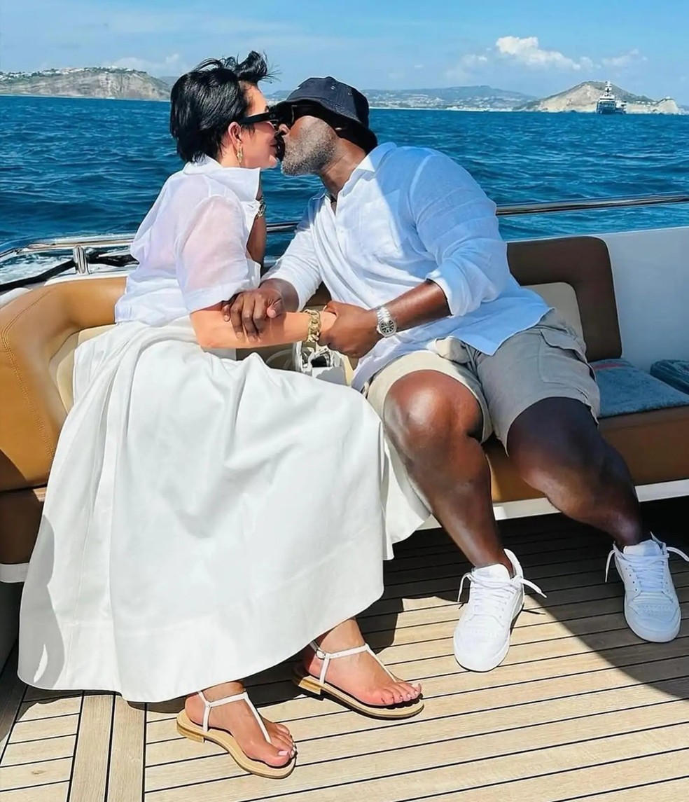 Kris Jenner e seu namorado Corey Gamble — Foto: Reprodução/Instagram