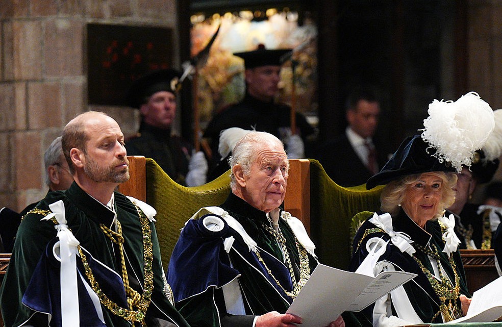 William, Charles e Camilla — Foto: GettyImages