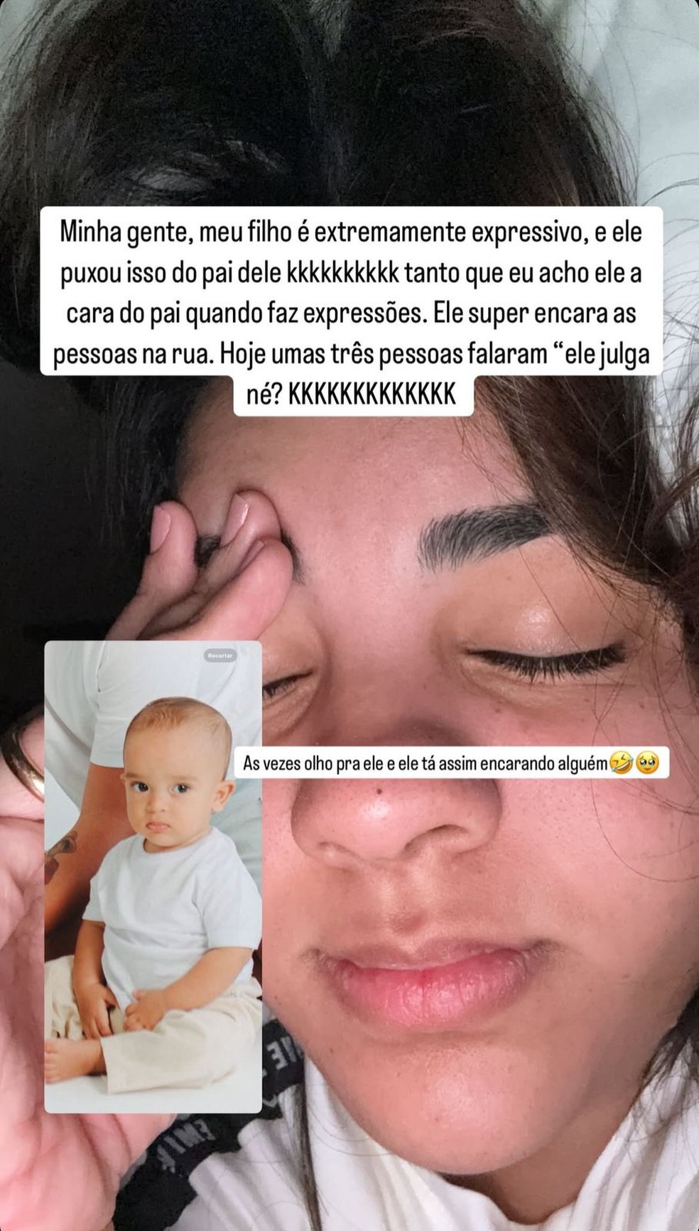 Ary Mirelle explica reação de seu primogênito com o anúncio de sua gravidez — Foto: Reprodução/Instagram