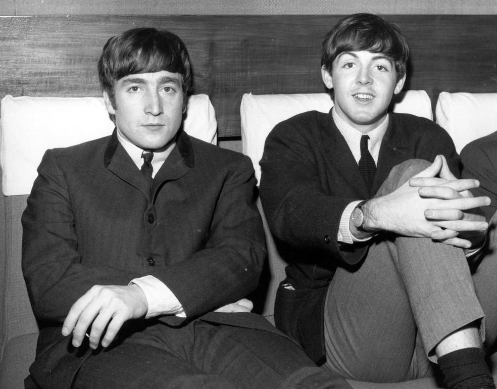 John Lennon e Paul McCartney — Foto: Getty Images