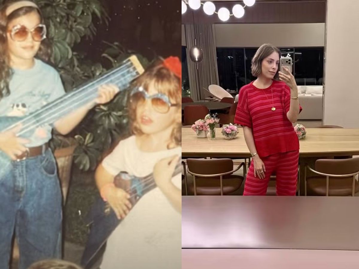 Fabiana Justus resgata foto da infância e surpreende com desabafo sobre a internet