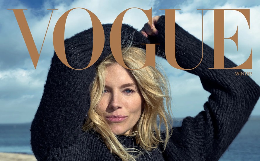 Sienna Miller na capa da Vogue América