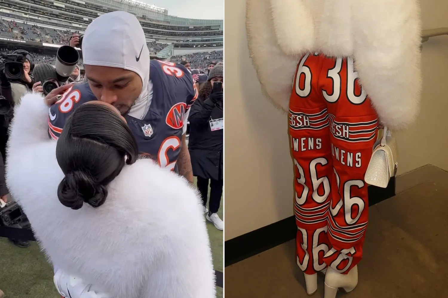 Simone Biles deslumbra com estilo esportivo-chique em apoio ao marido no Chicago Bears