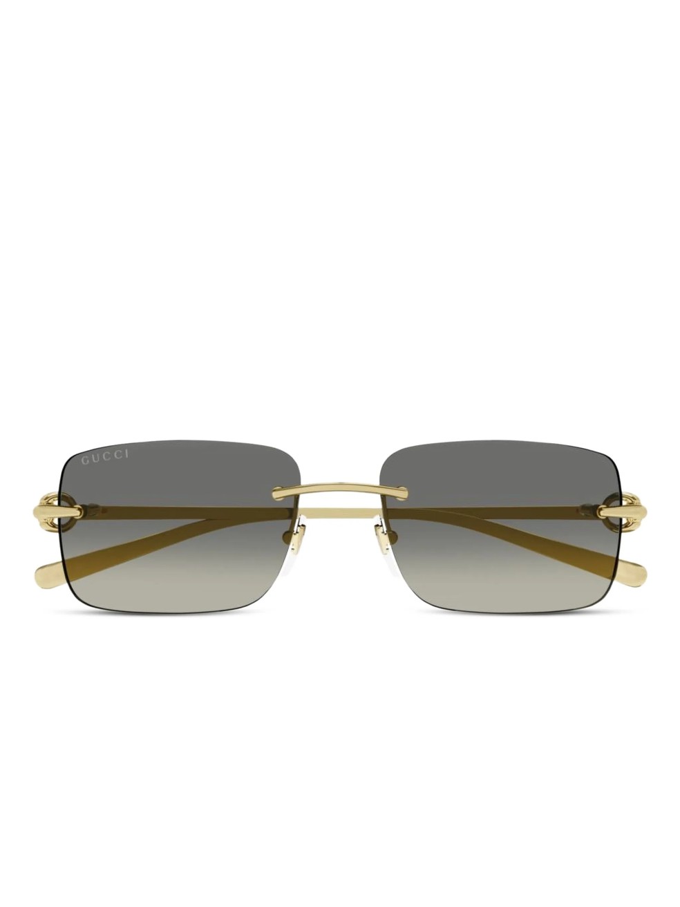 Óculos de sol retangular degradê, Gucci Eyewear — Foto: Reprodução