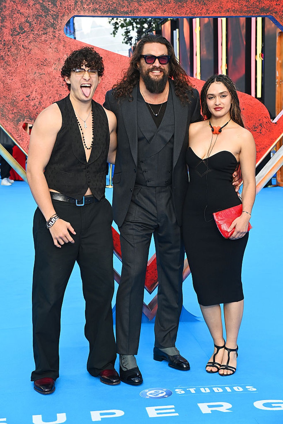 Nakoa-Wolf, Jason Momoa e Lola — Foto: GettyImages