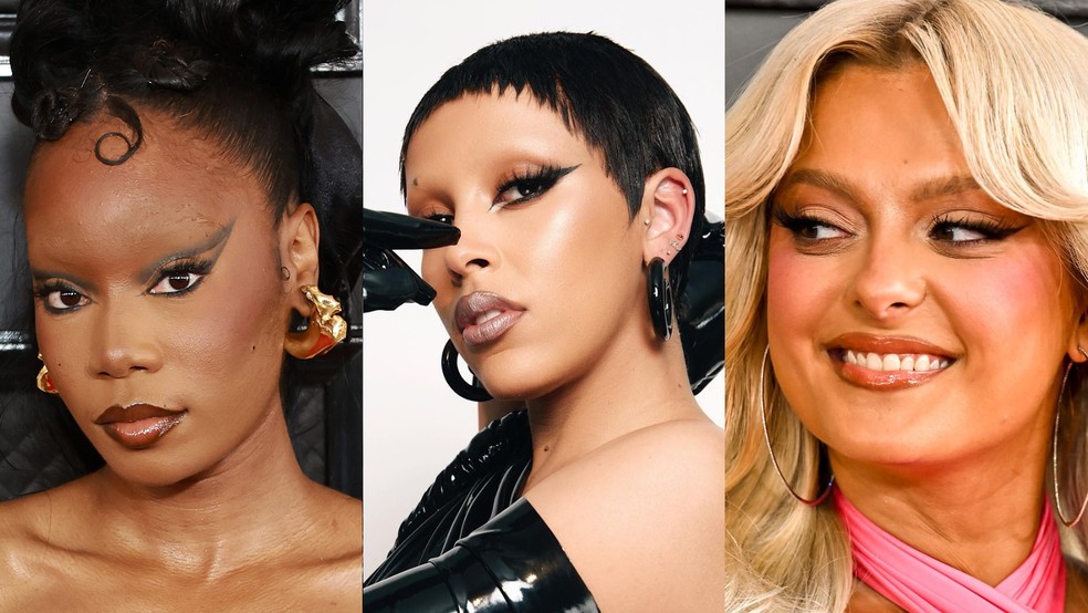 Delineados fashionistas roubam a cena no Grammy 2023 Beleza Vogue
