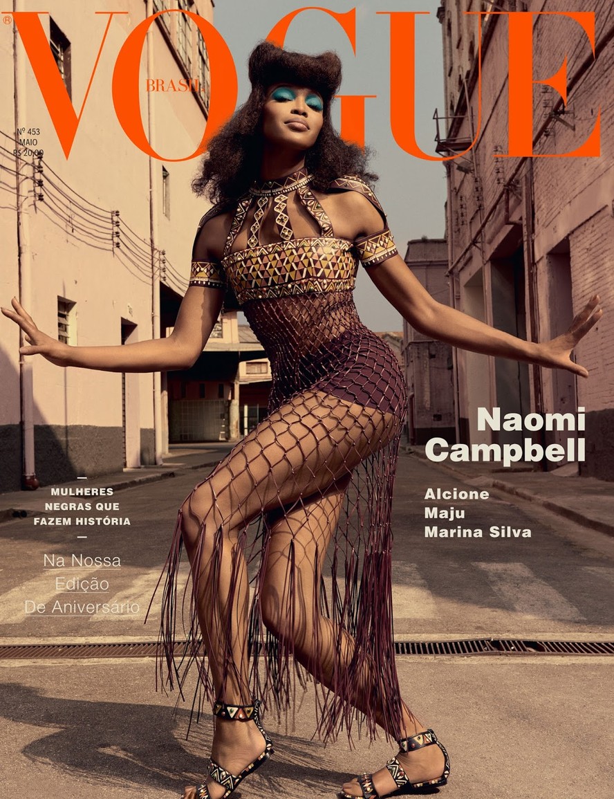 2000年VOGUE ITALIA付録NAOMI CAMPELL写真集 Naomi Campbell posou ao lado de 11 brasileiras na Vogue Brasil em 2016