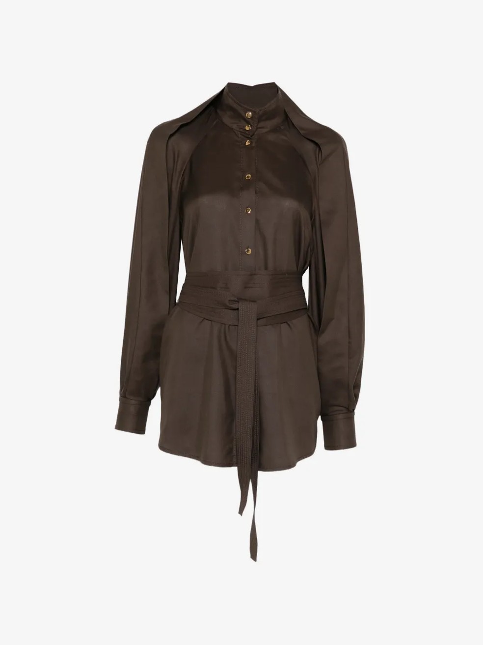 Camisa com amarração na cintura, Zimmermann - Preço sugerido: R$ 9.230 — Foto: Reprodução