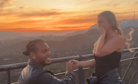 Romaní pede a esposa em casamento pela segunda vez com surpresa em Hollywood