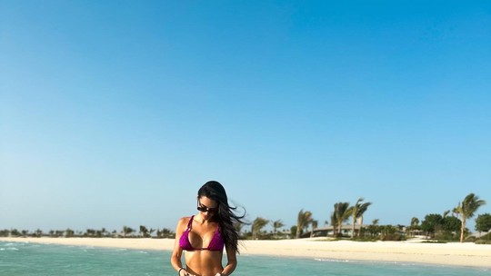 Bruna Biancardi posa em cenário paradisíaco na Arábia Saudita: "Tão linda"
