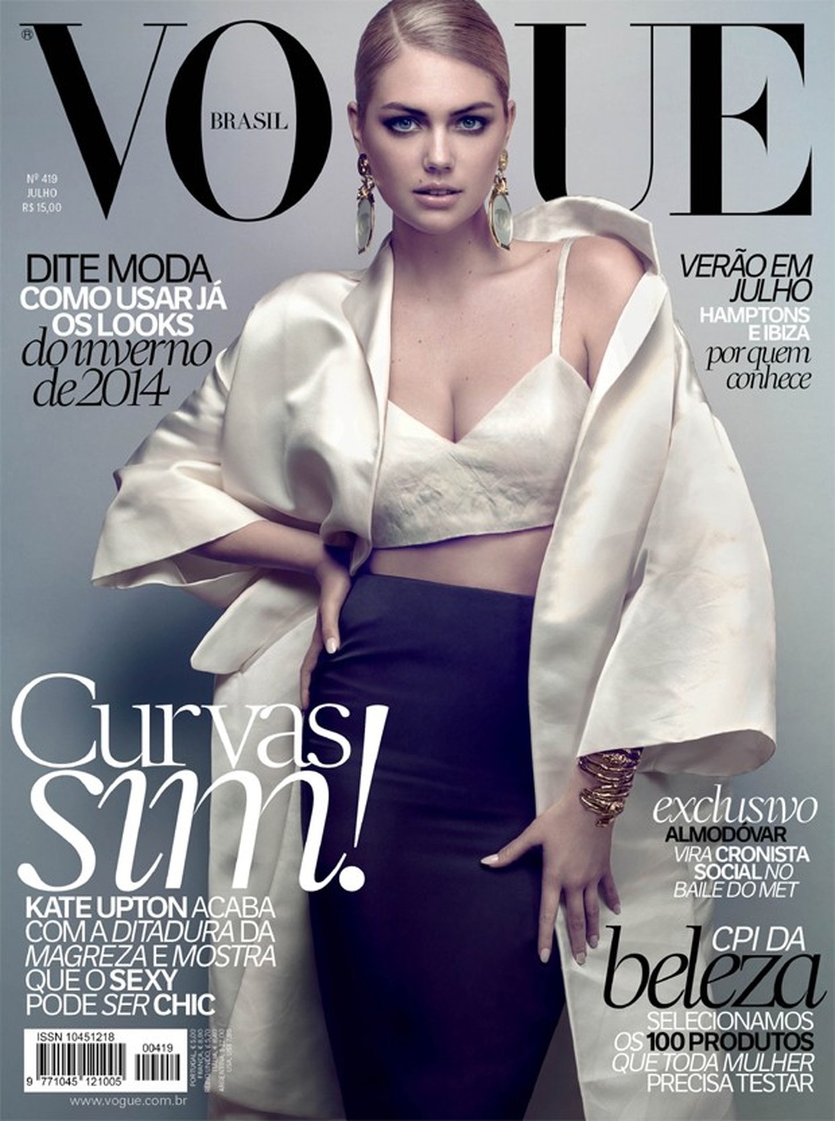 Com vocês, Kate Upton e mais da edição de julho da Vogue Brasil