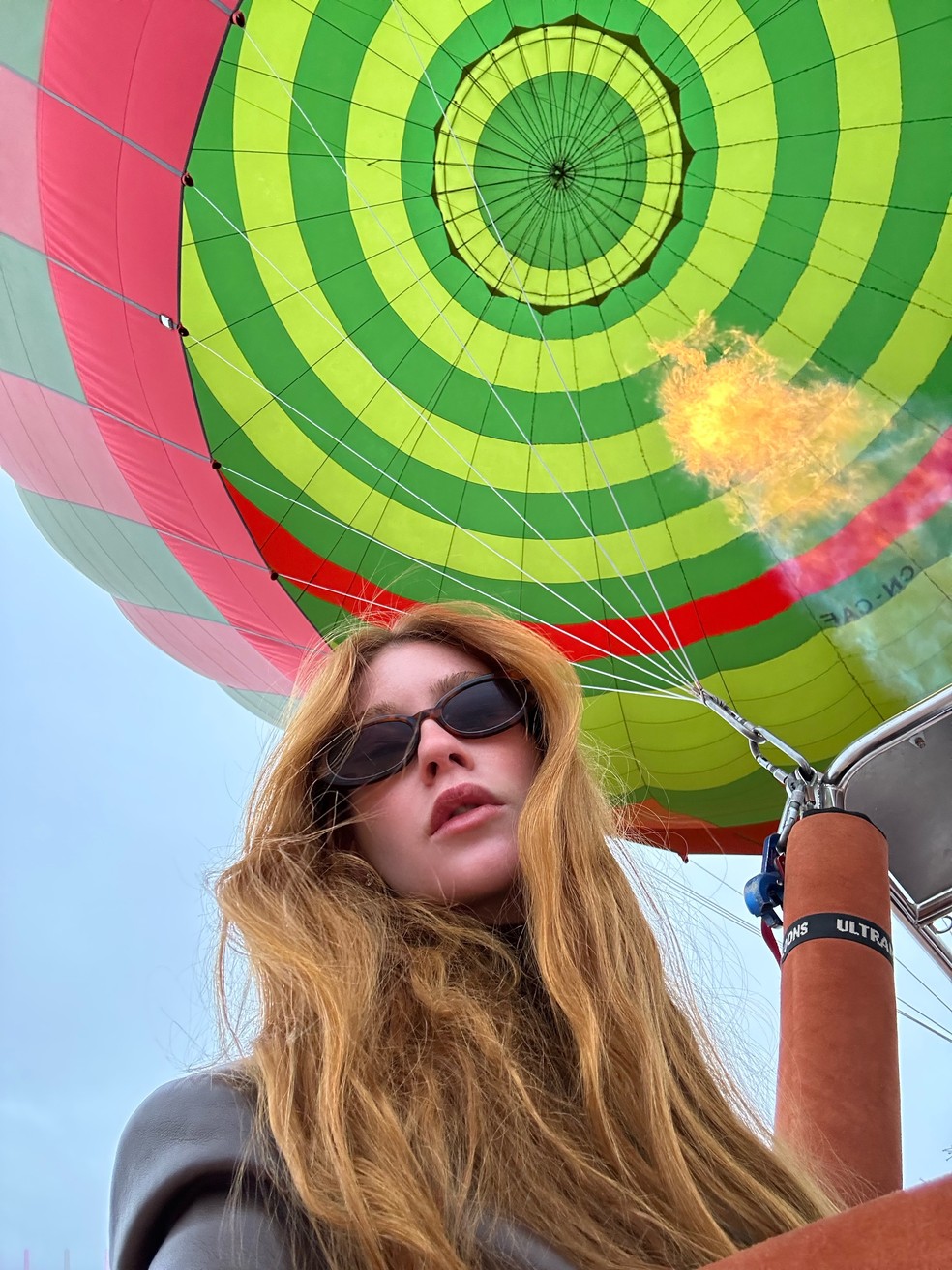 Vôo de balão de ar quente sobre Marrakech — Foto: Arquivo pessoal