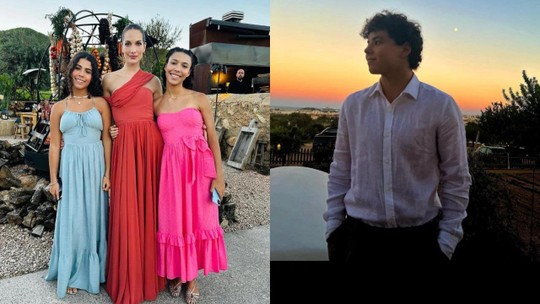 Filhos de Ronaldo se reúnem em Ibiza para casamento do pai e Celina Locks