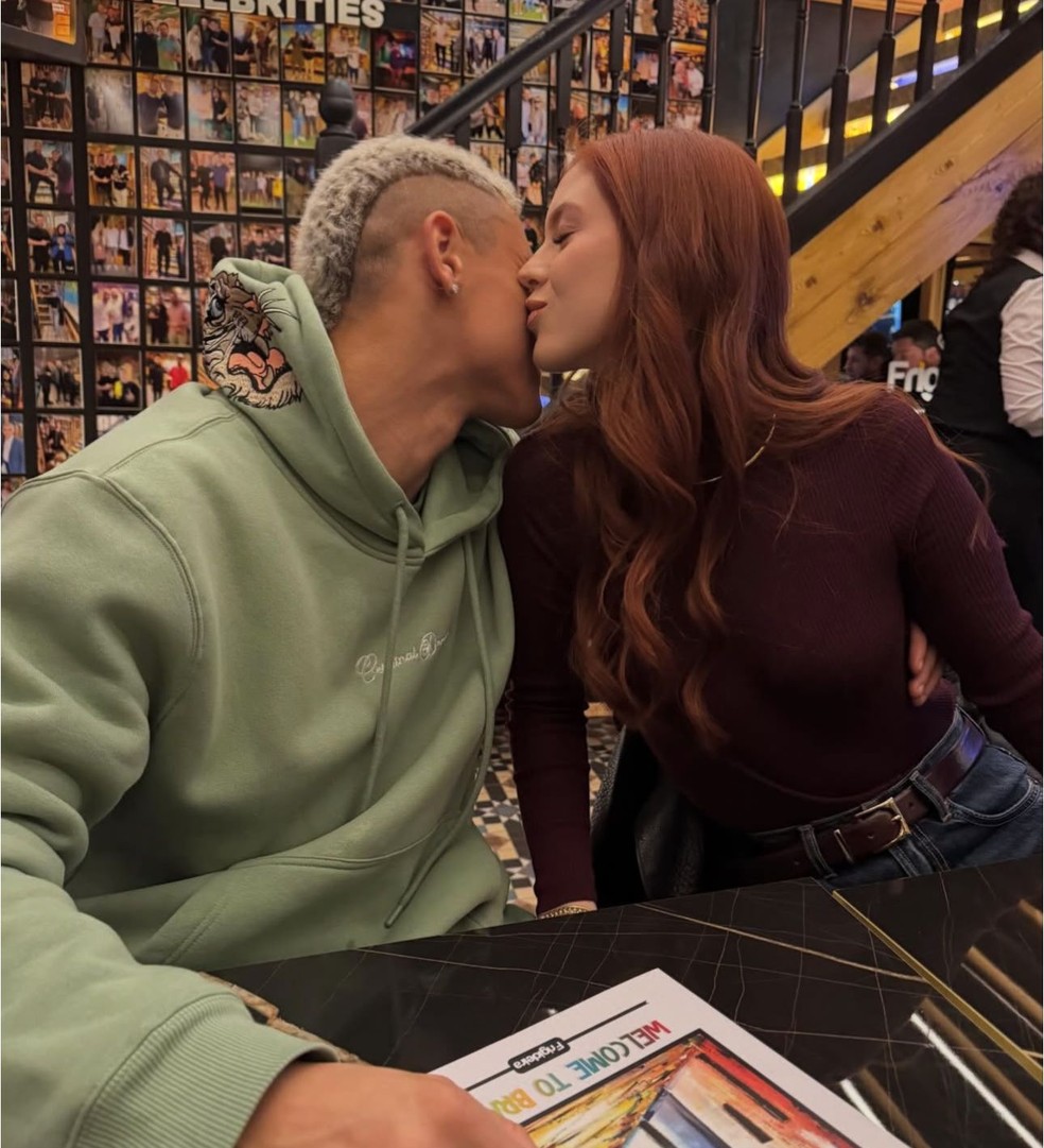 Richarlison e Amanda Araújo — Foto: Reprodução/Instagram