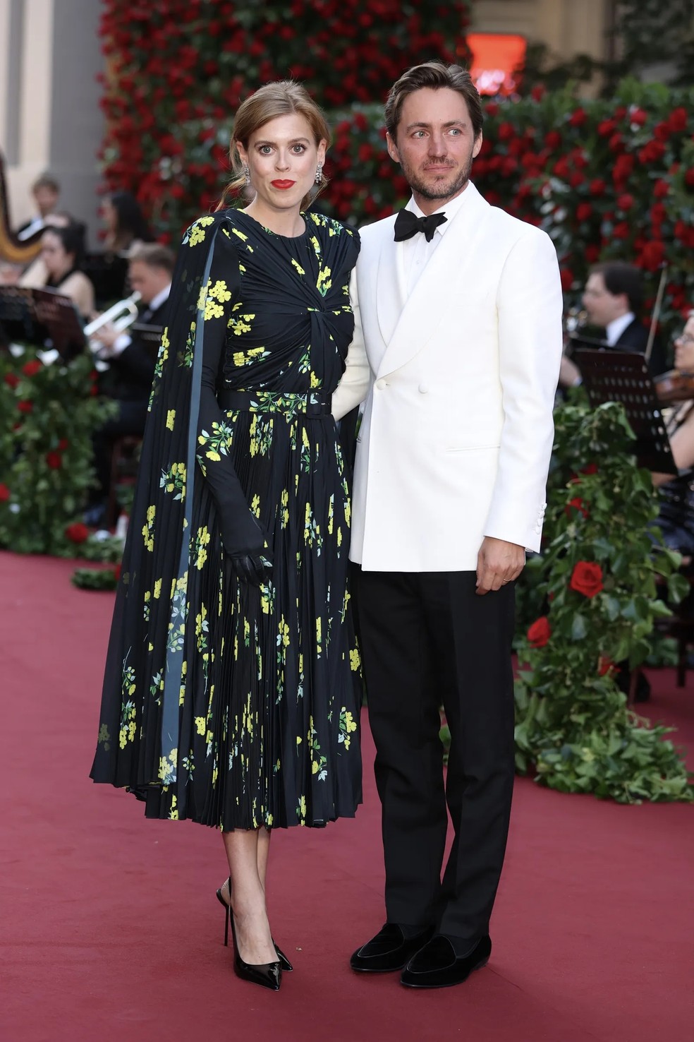 Princesa Beatrice e o marido Edoardo — Foto: Getty Images
