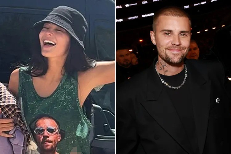 Kylie Jenner aposta em peça com imagem de Justin Bieber antes de estreia solo no Coachella