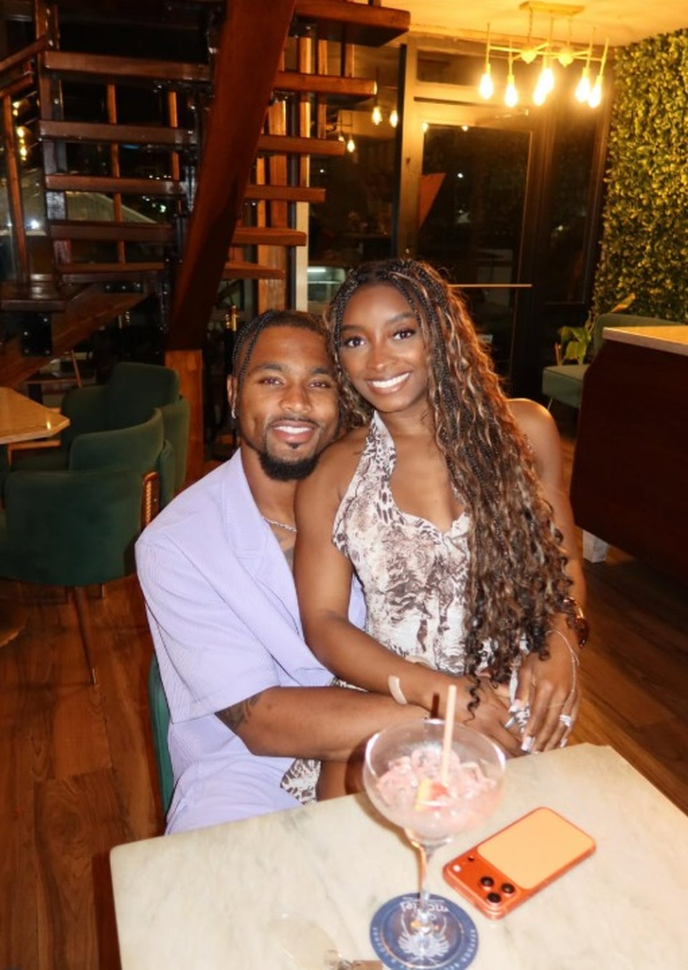 Simone Biles e Jonathan Owens — Foto: Reprodução/Instagram