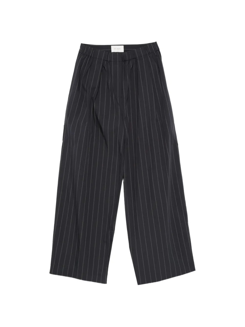 Calça listrada com vinco — Foto: Reprodução