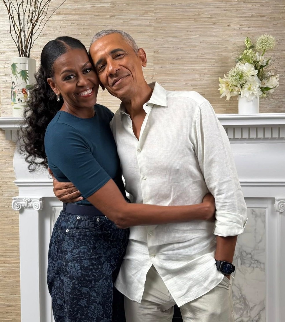 Michelle e Barack Obama — Foto: Reprodução/Instagram