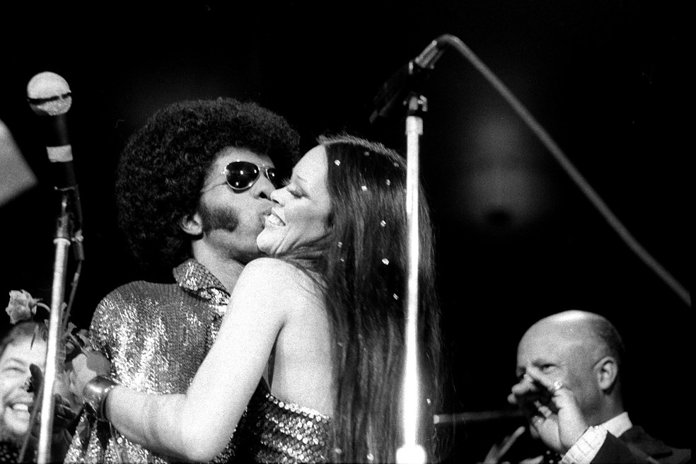 Sly Stone e Kathy Silva — Foto: Getty Images