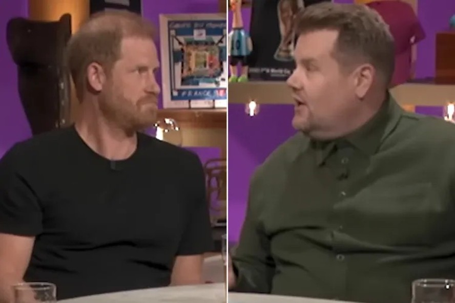 Príncipe Harry; James Corden