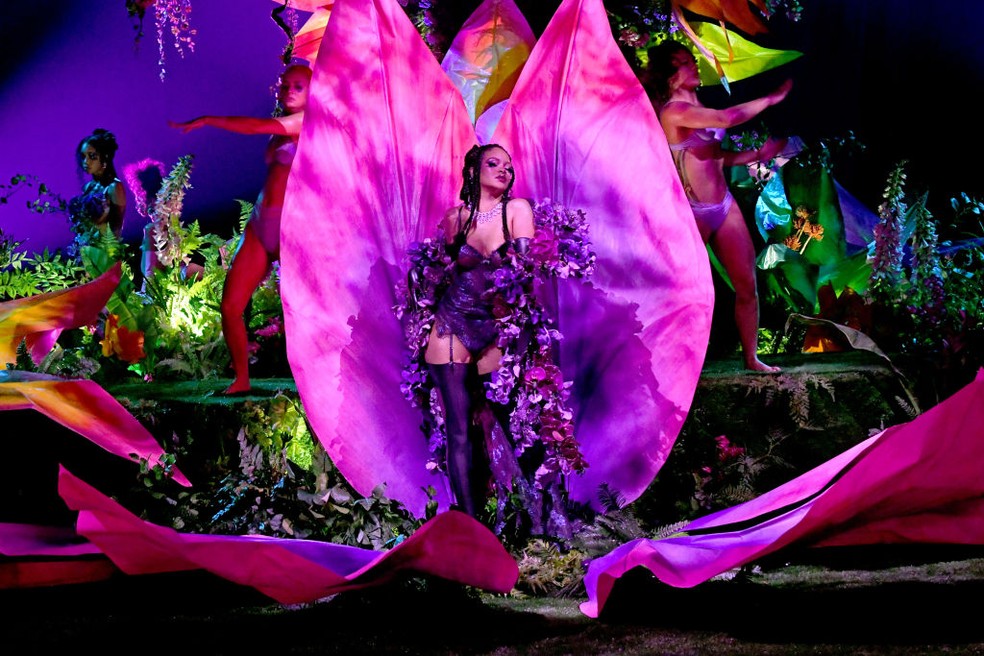 Rihanna no Savage X Fenty Show — Foto: Getty Images