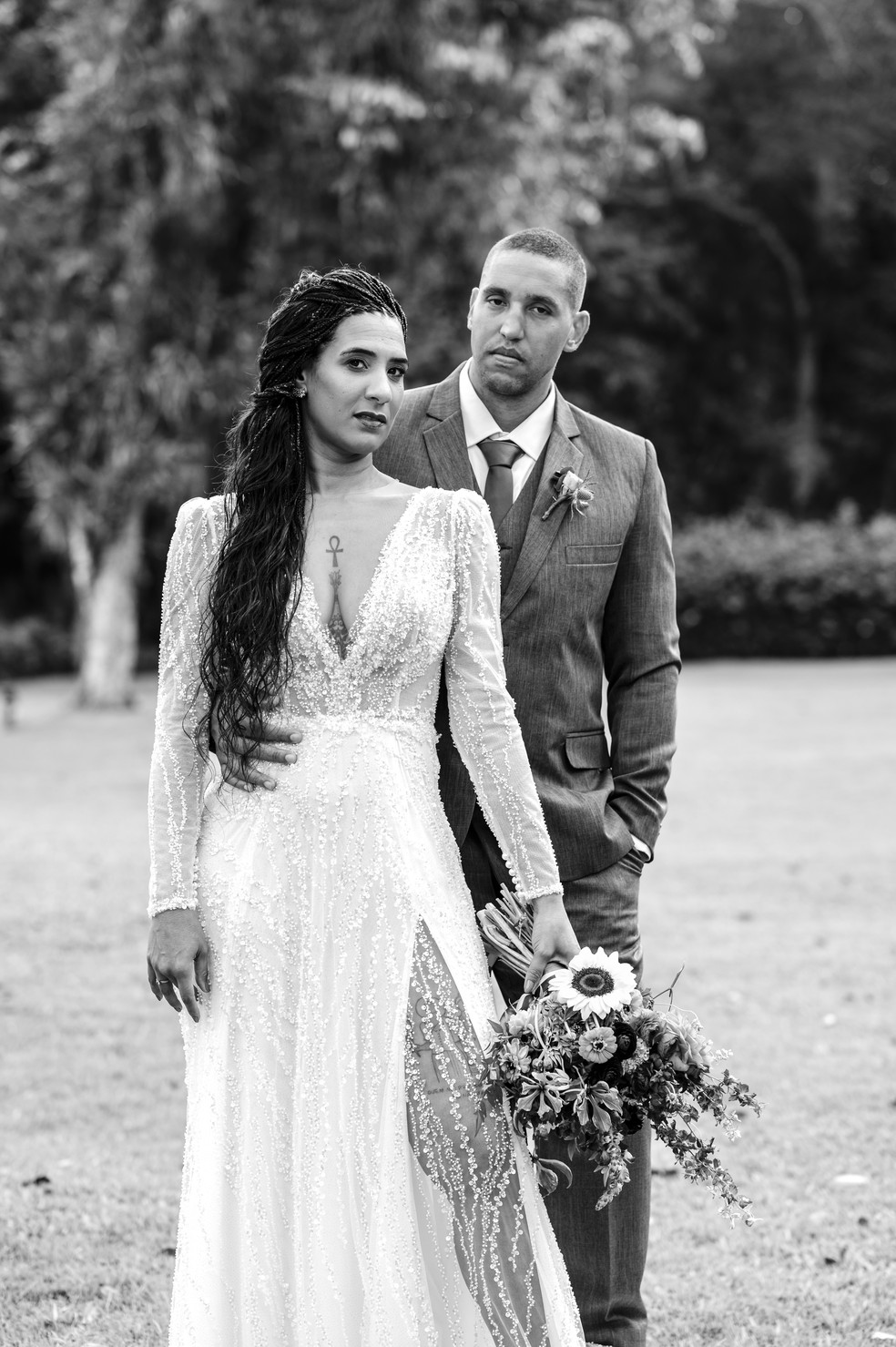 Anielle e Carlos Eduardo — Foto: Thiago Esteves/Divulgação