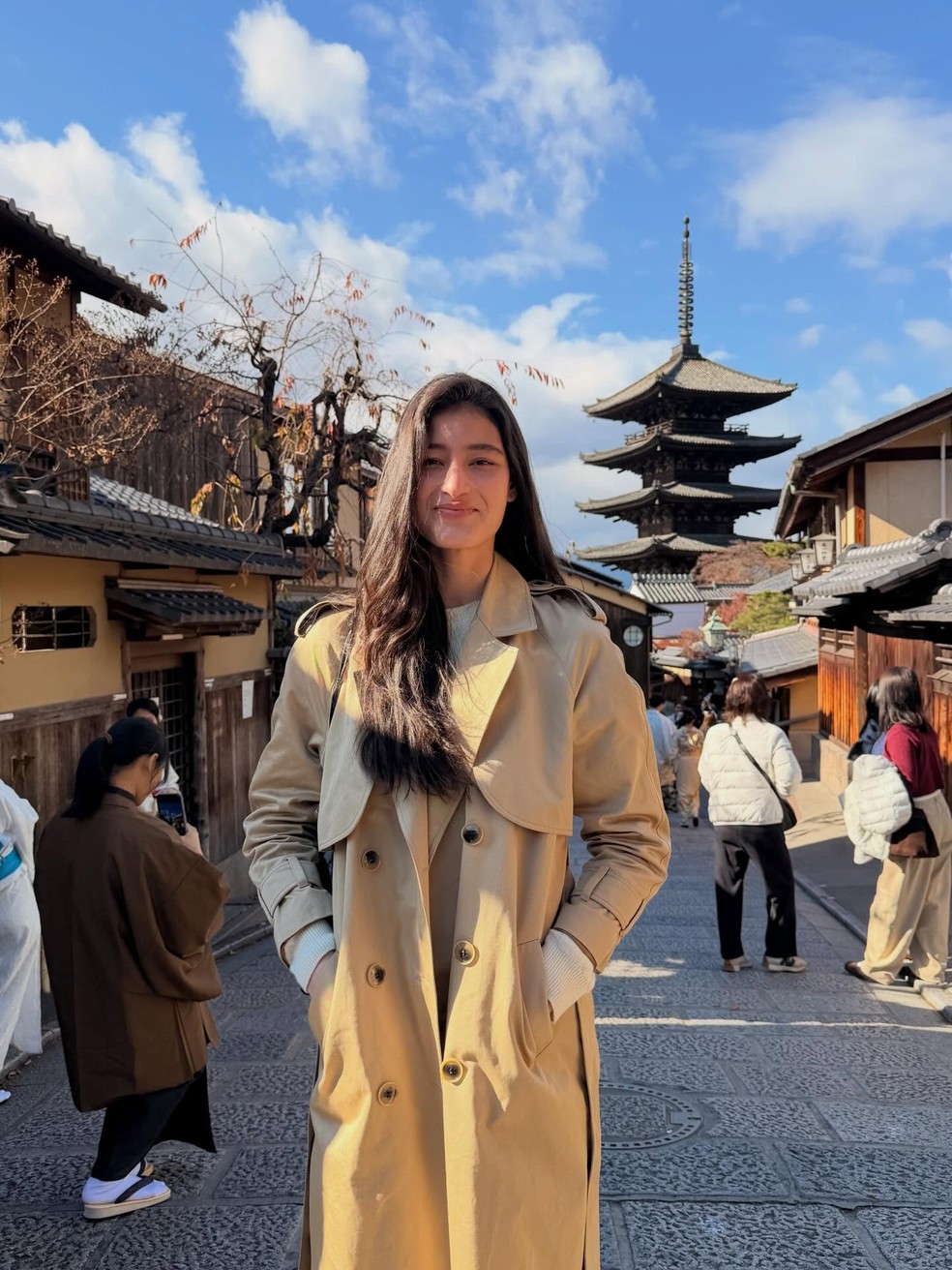 Luiza Perote no Japão — Foto: Instagram