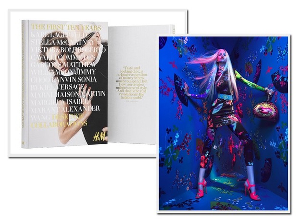 H&M lança livro comemorando 10 anos de colaborações com grifes, Moda
