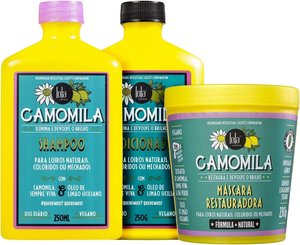 Kit Lola Cosmetics Camomila Trio (3 Produtos) — Foto: Reprodução/ Amazon