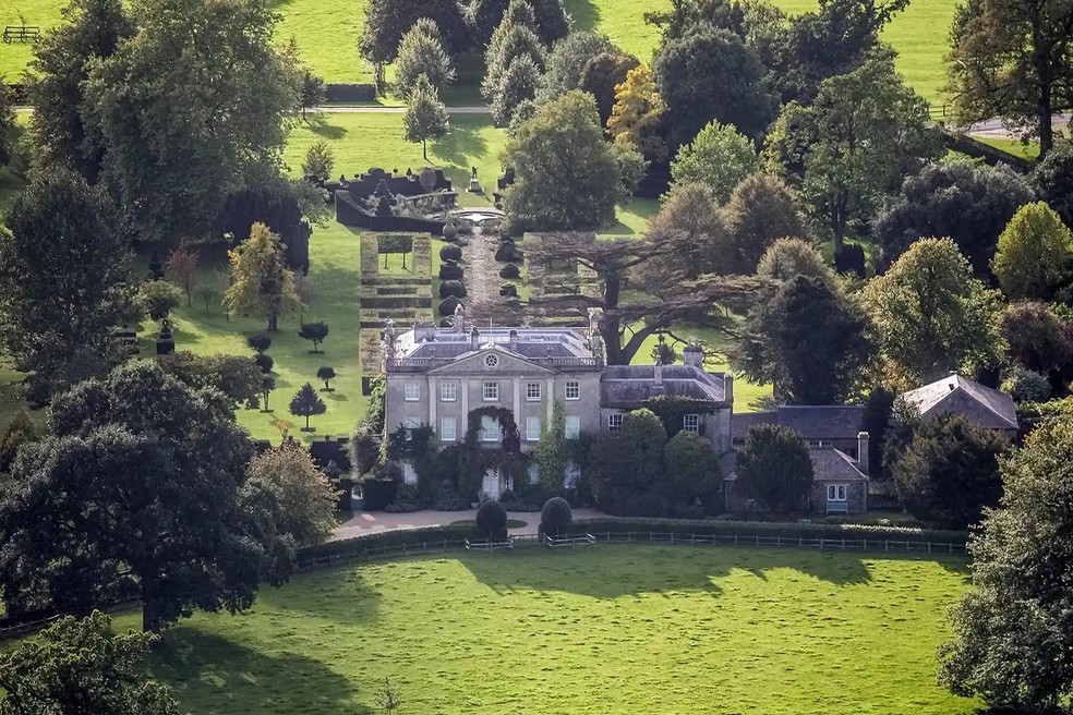 Vista aérea da Highgrove House — Foto: GettyImages