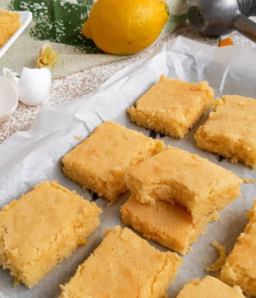 Brownie de dendê com limão siciliano — Foto: Arquivo Pessoal
