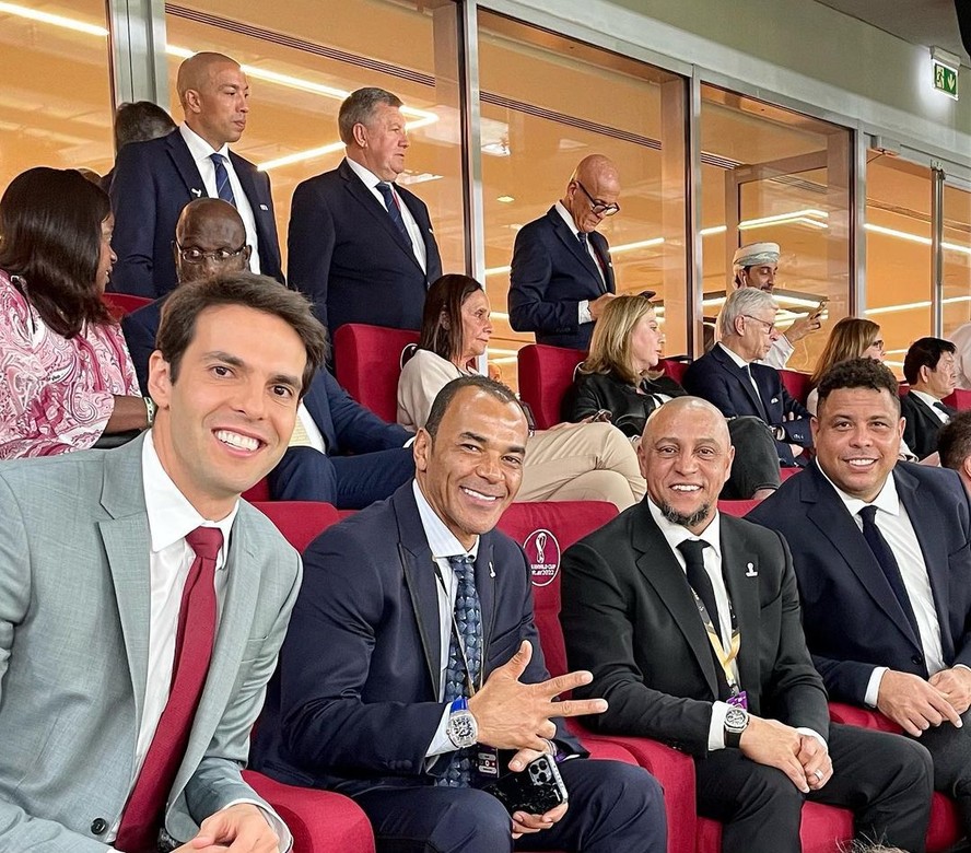 Kaká, Cafu, Roberto Carlos e Ronaldo