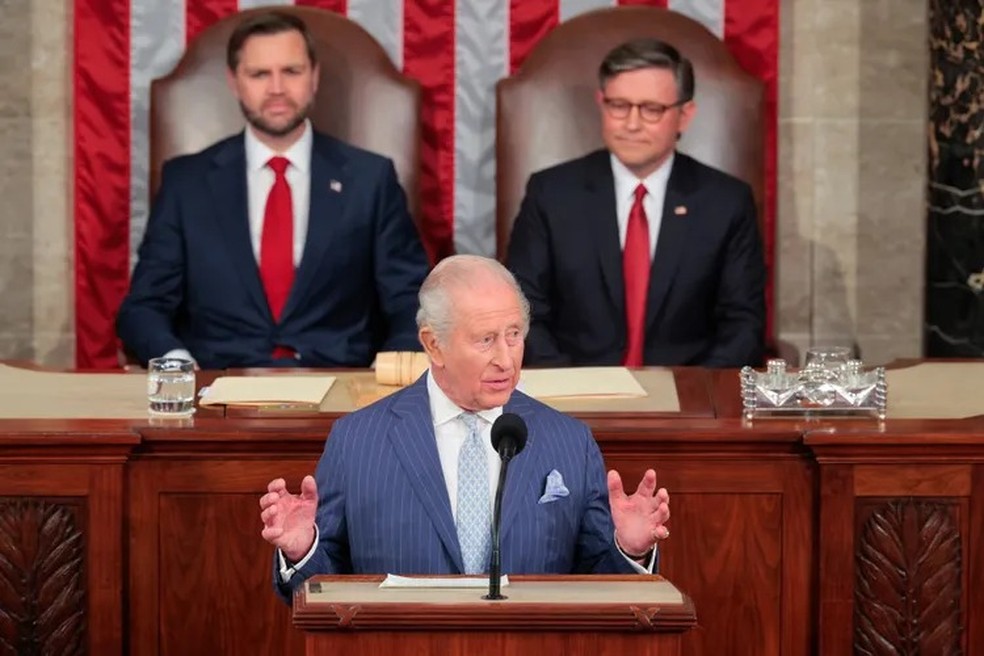 O Rei Charles discursará perante o Congresso — Foto: GettyImages