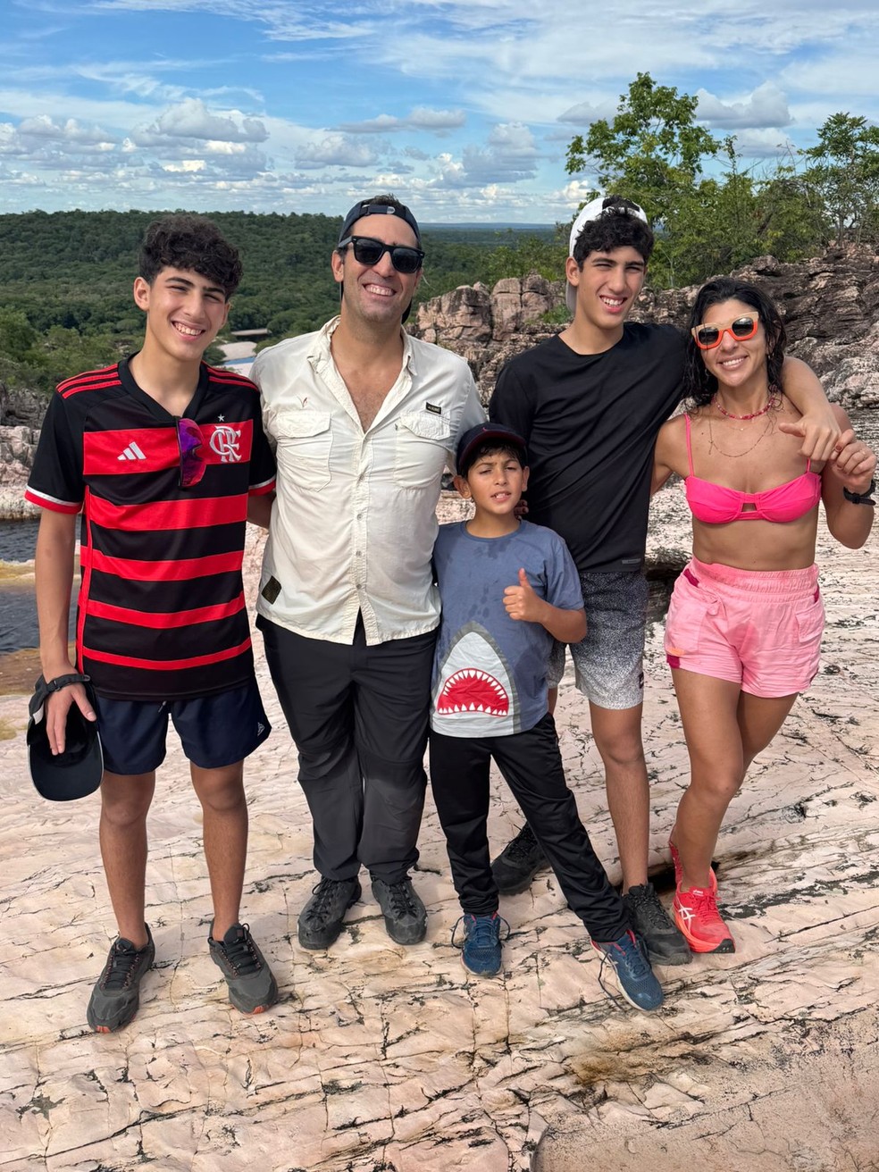 Nathalia em família — Foto: Acervo Pessoal