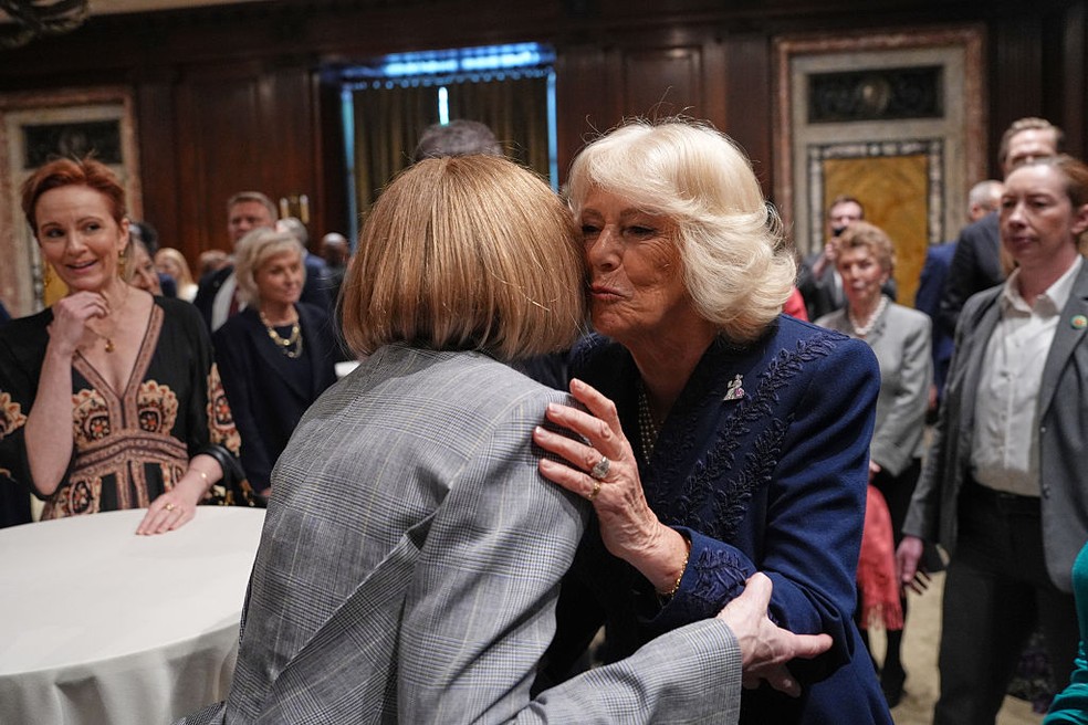 Rainha Camilla e Rei Charles em NY — Foto: GettyImages