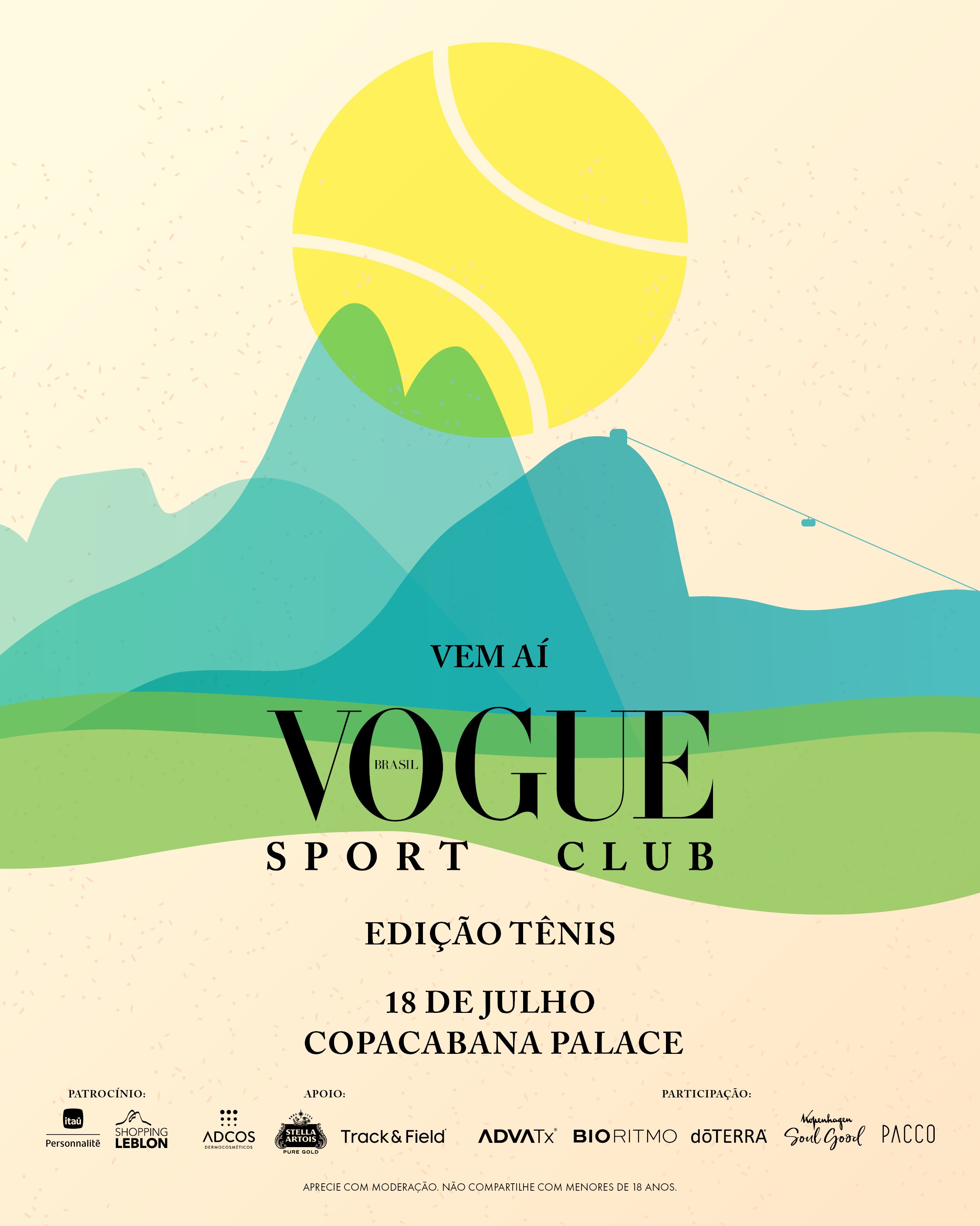 Vem aí a 1a edição do Vogue Sport Club: Edição Tênis