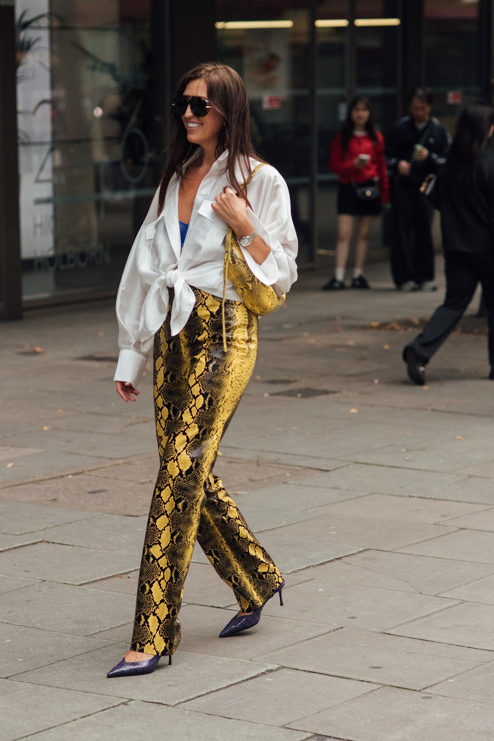Look da semana de moda londrina l Verão 2027 — Foto: Valentina Valdinoci