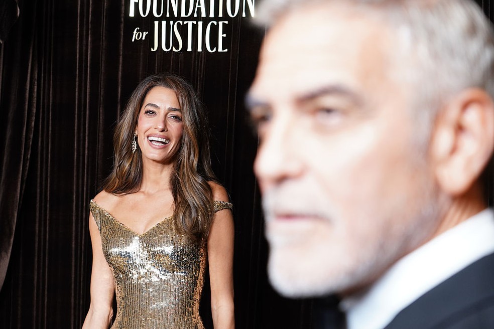 Amal Clooney e George Clooney — Foto: GettyImages