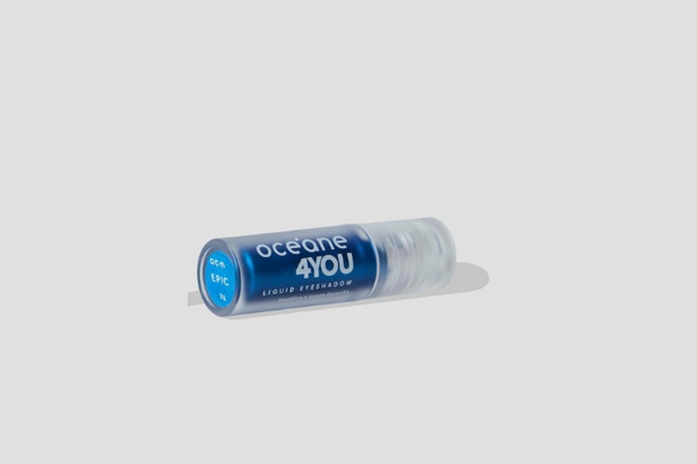 Sombra de olho líquida azul Epic 4you, da Océane - Preço sugerido: R$ 29,90 — Foto: Reprodução